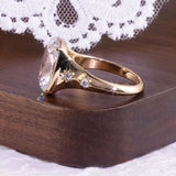 'Taylor' Cushion Cut Moissanite Ring - 10ct