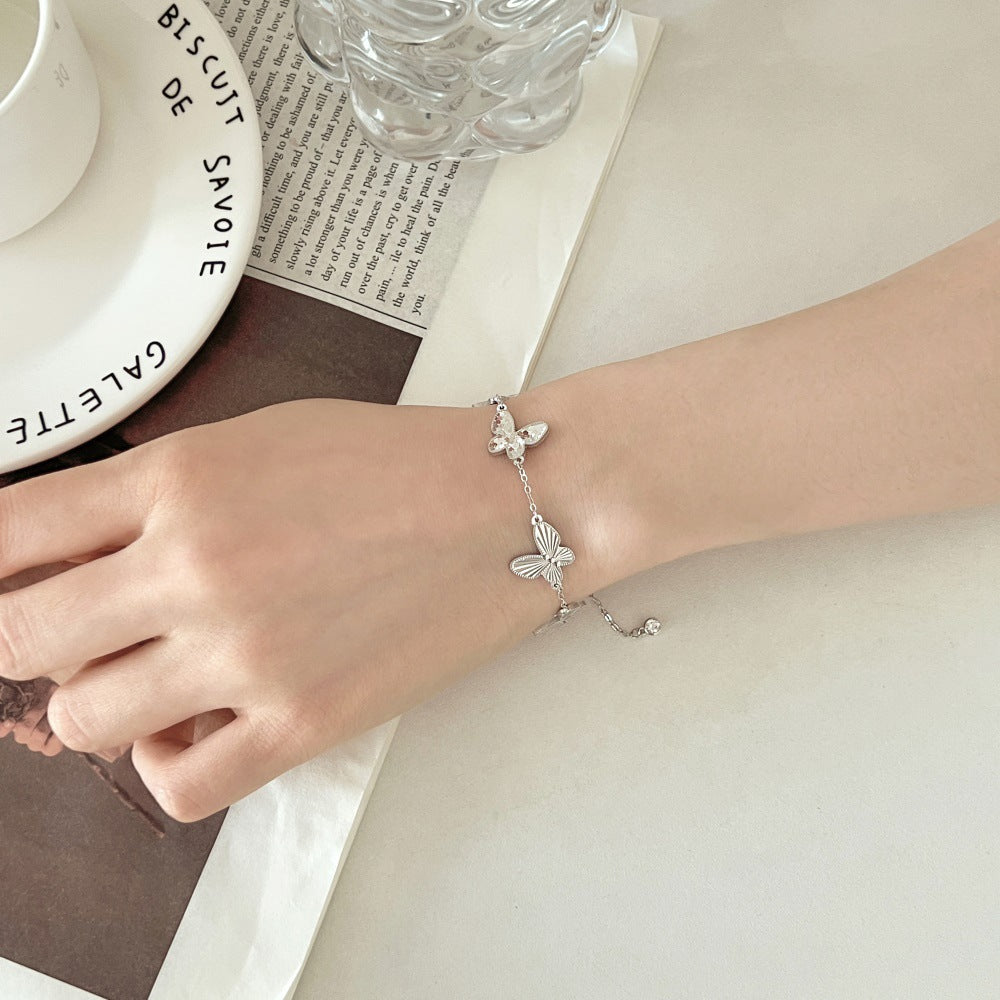Sterling Silver Dreamy Butterfly Bracelet -camillaboutiqueshop