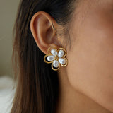 Flower Pearl Earrings - camillaboutiqueshop