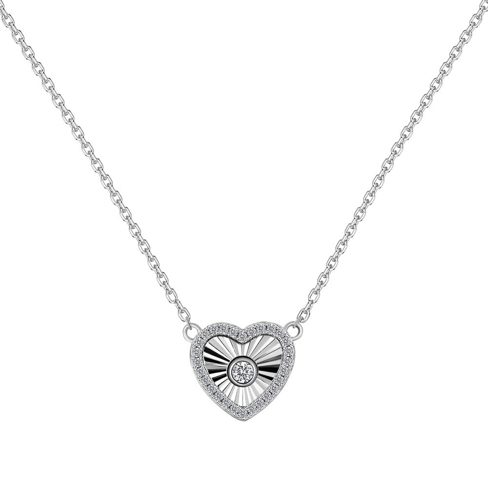 Perla Texture Heart Necklace - camillaboutiqueshop
