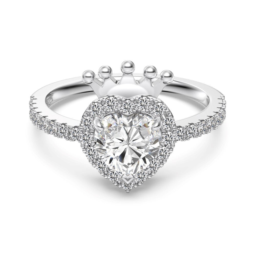 Heart Crown Ring - camillaboutiqueshop