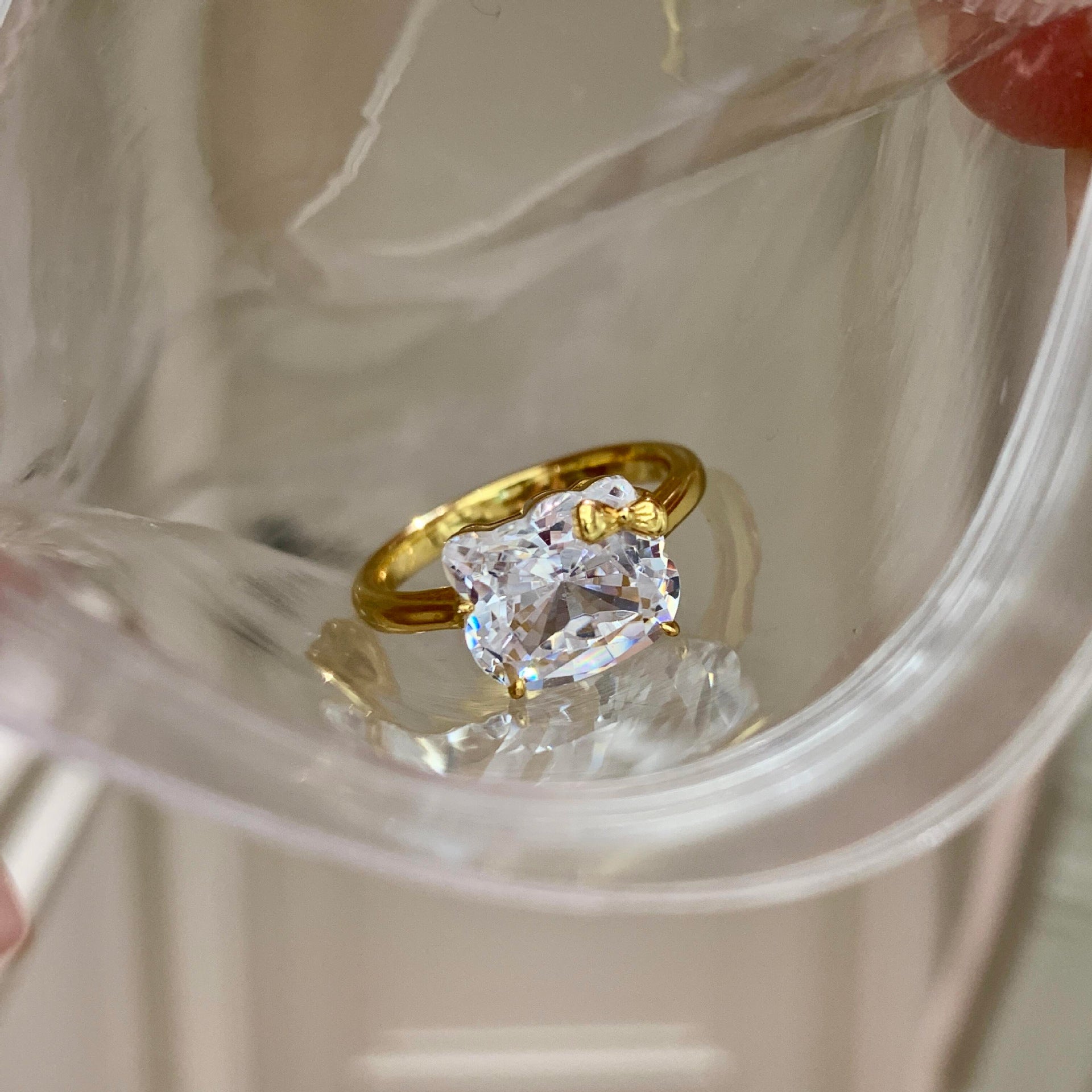 Hello Kitty AK Ring – Sterlingsilber