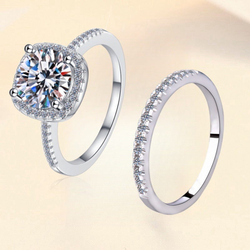 'LONDON' MOISSANITE RING SET