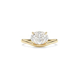 SOLITAIRE WAVE PINKY RING