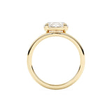 SOLITAIRE WAVE PINKY RING