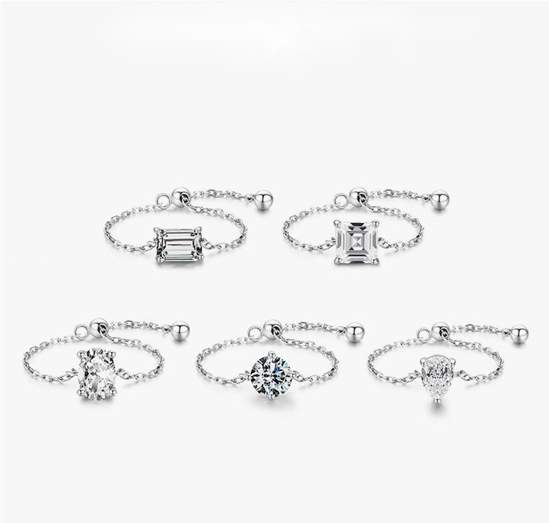 Adjustable Chain Rings - Sterling Silver - camillaboutiqueshop