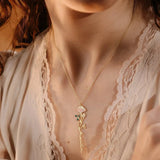 Birth Flower Name Necklace - camillaboutiqueshop