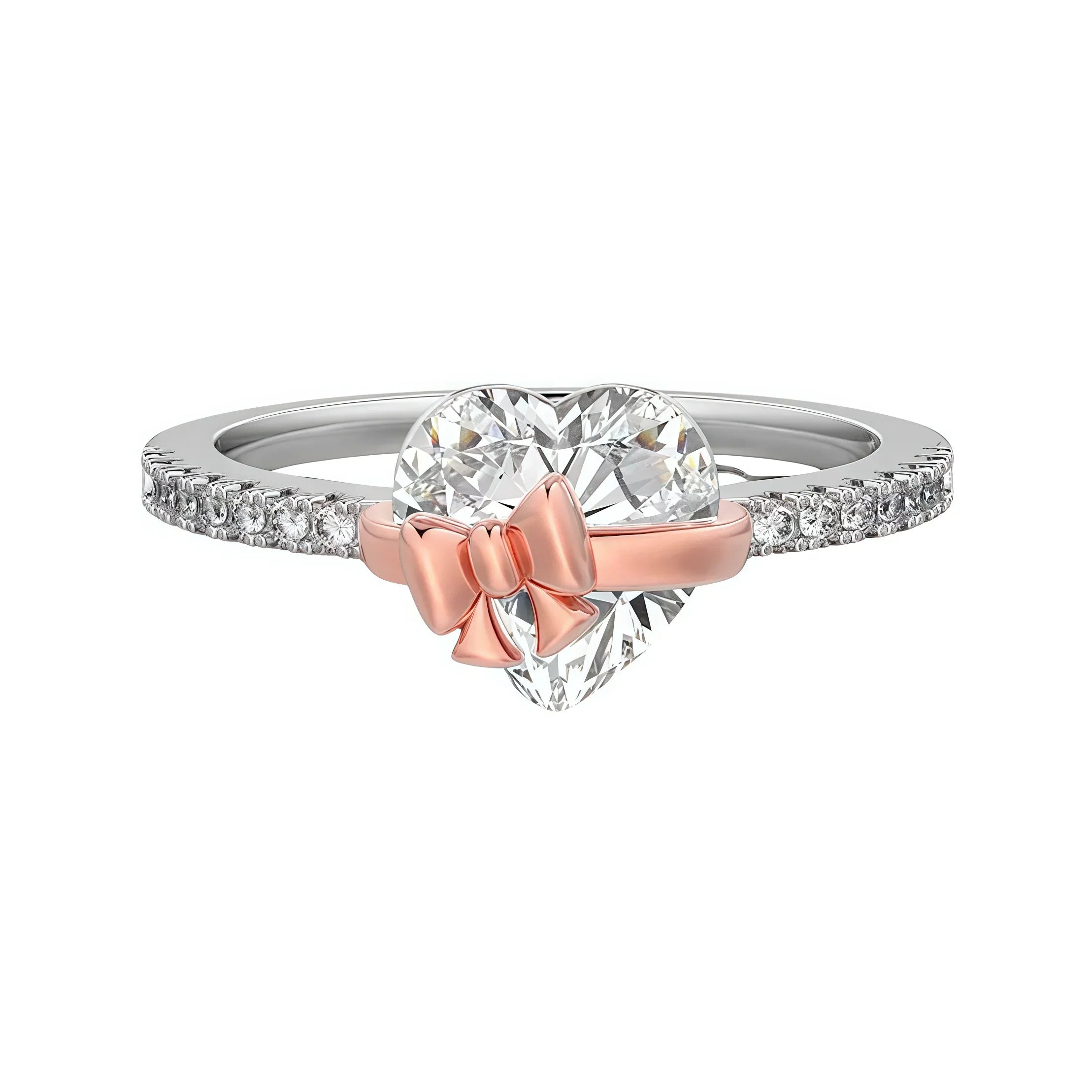 Bow Heart Promise Ring - camillaboutiqueshop