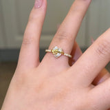 Bow Heart Promise Ring - camillaboutiqueshop