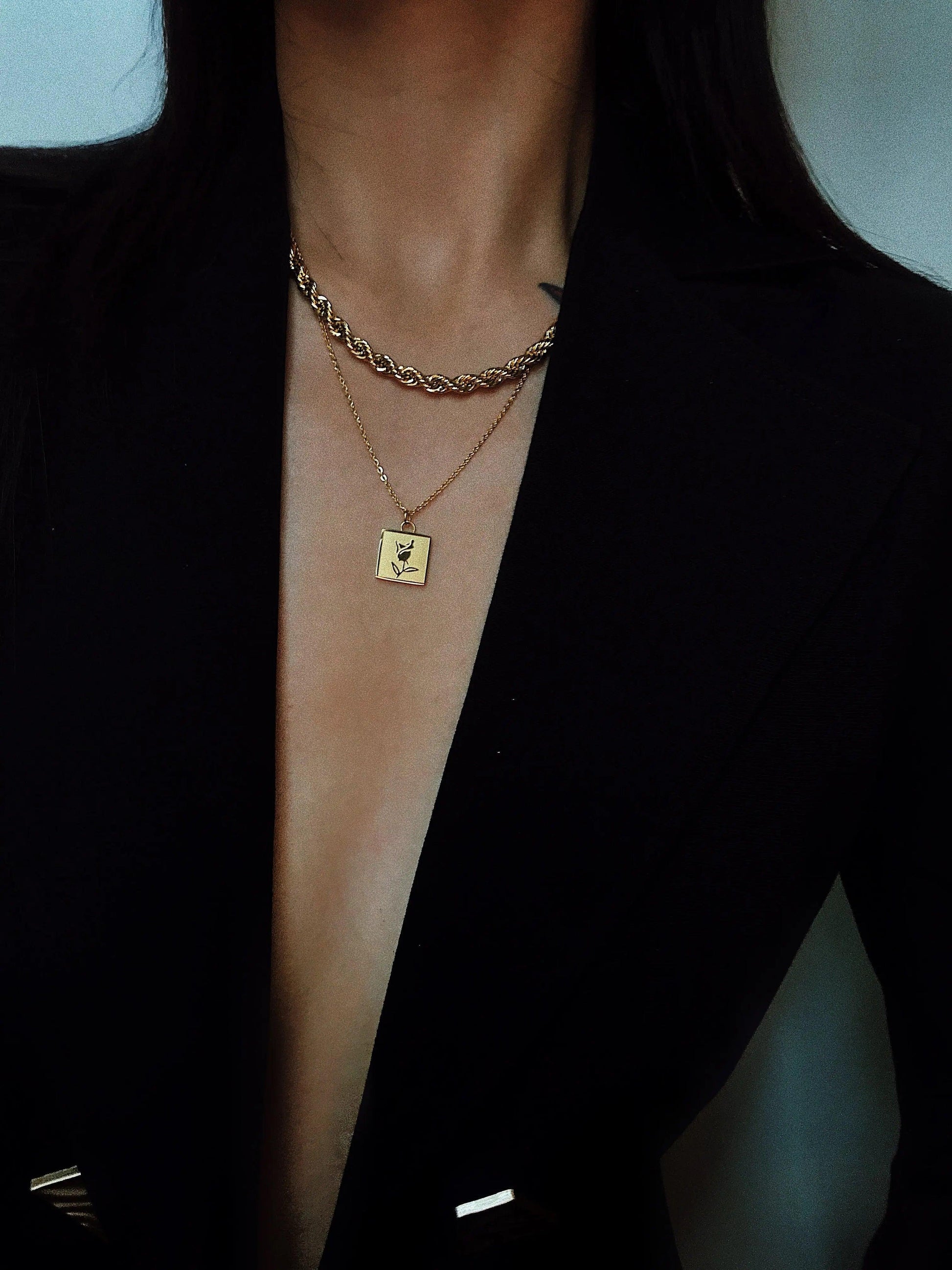 Braid Rope Chain Necklace - Camillaboutiqueco