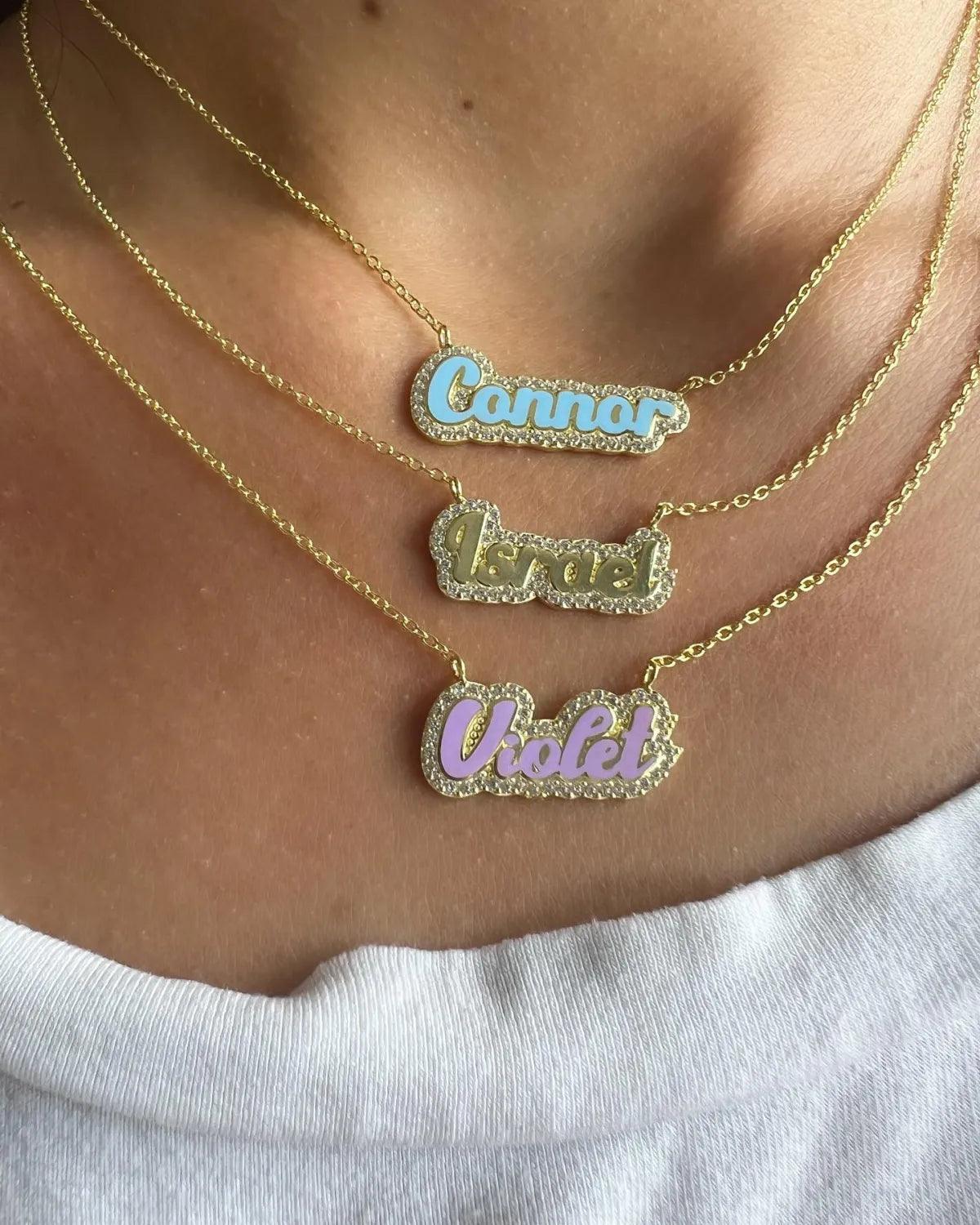 Bubble Name Necklace - Camillaboutiqueshop