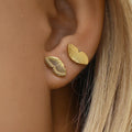 Butterfly Double Piercing Earrings - Camillaboutiqueshop