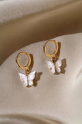 Butterfly Huggie Earrings - Camillaboutiqueshop