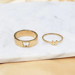 Butterfly Puzzle Matching Couple Rings - camillaboutiqueshop
