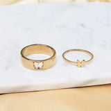 Butterfly Puzzle Matching Couple Rings - camillaboutiqueshop