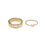 Butterfly Puzzle Matching Couple Rings - camillaboutiqueshop