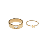 Butterfly Puzzle Matching Couple Rings - camillaboutiqueshop