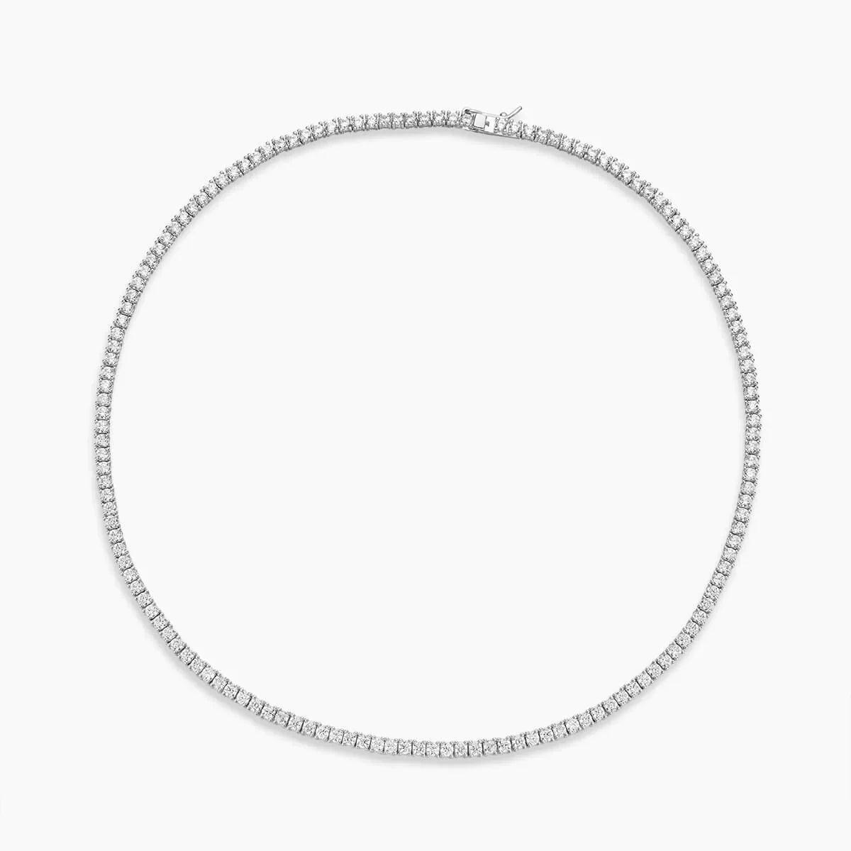 Classic Cubic Zirconia Tennis Necklace - 3mm - camillaboutiqueshop