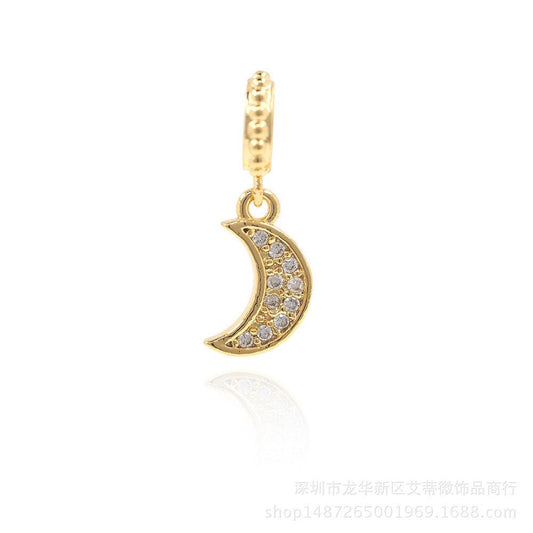 Crescent Moon Pendant Charm - Camillaboutiqueshop