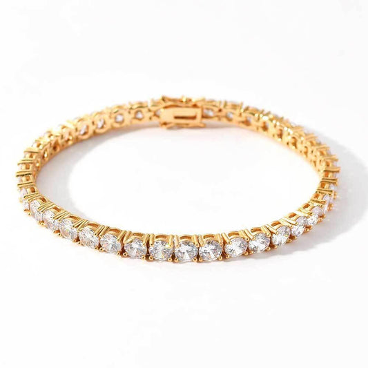 Cubic Zirconia Tennis Chain Bracelet - 5mm - Camillaboutiqueshop