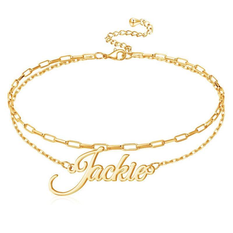 Custom Double Layer Anklet - camillaboutiqueshop