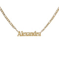 Custom Name Necklace Figaro Chain - Camillaboutiqueshop