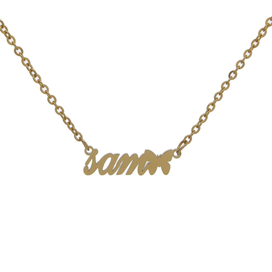 Custom Name Necklace With Butterfly - Camillaboutiqueshop