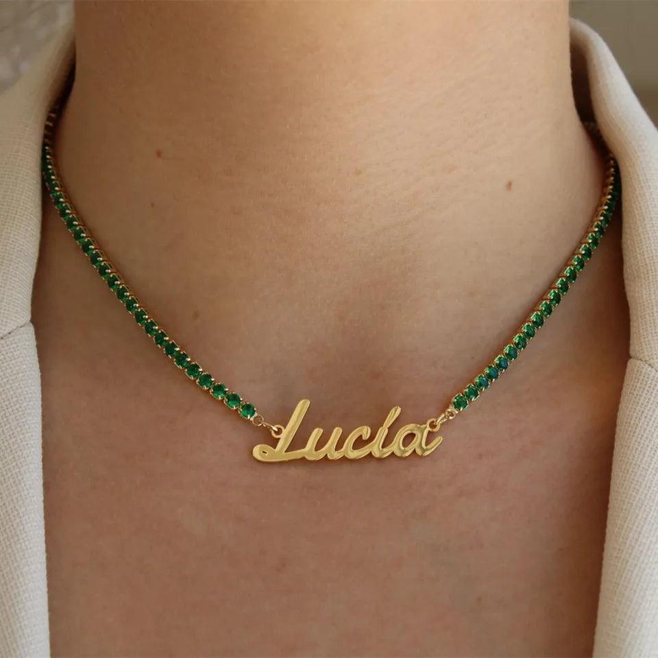 Custom Name Tennis Necklace - Camillaboutiqueshop