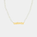 Custom Pearl Name Necklace - Camillaboutiqueco