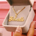 Custom Script Name Necklace Box Chain - Camillaboutiqueshop