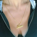 Custom Script Name Necklace Box Chain - Camillaboutiqueshop