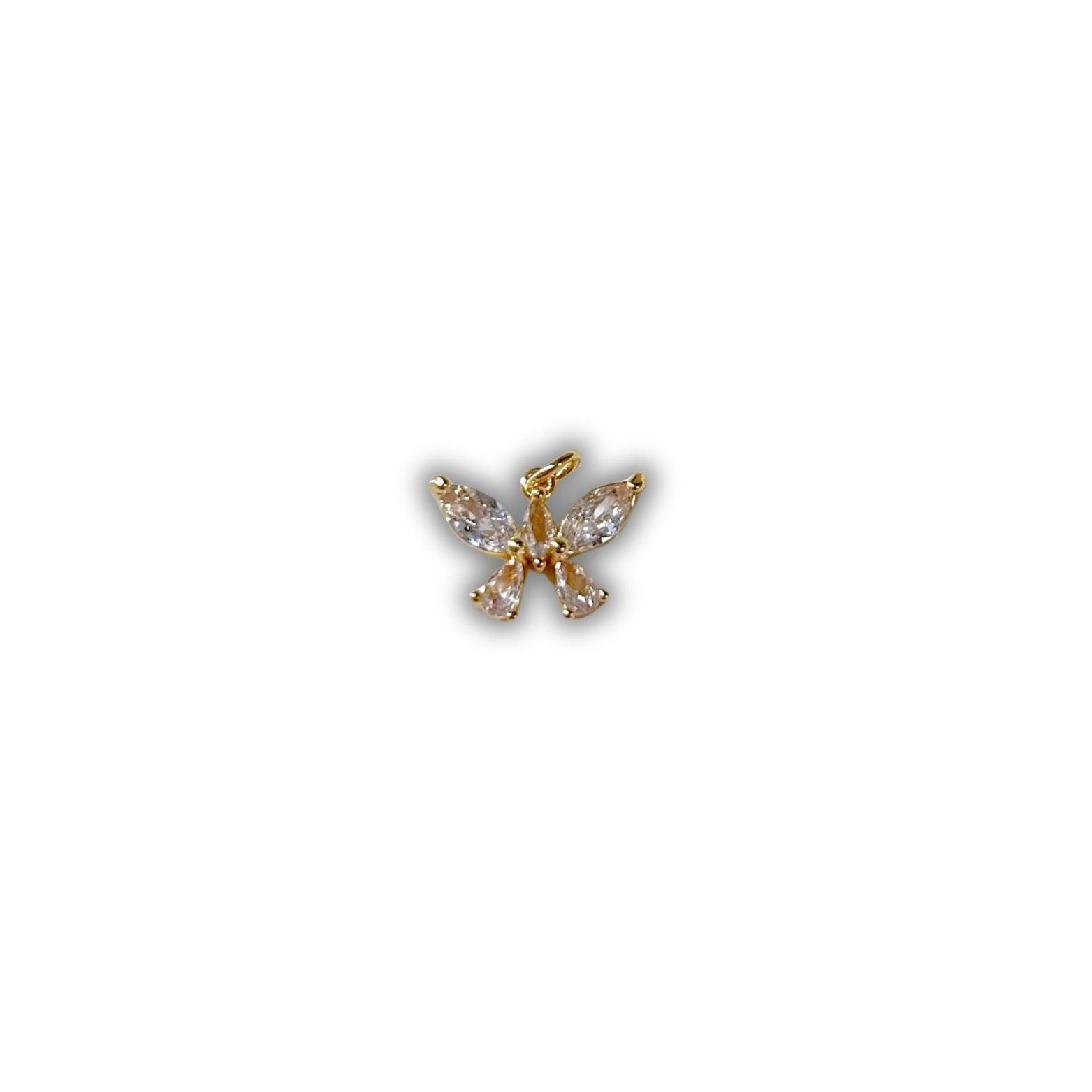 CZ Butterfly Charm - Camillaboutiqueshop