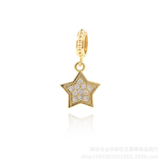 CZ Star Pendant Charm - Camillaboutiqueshop