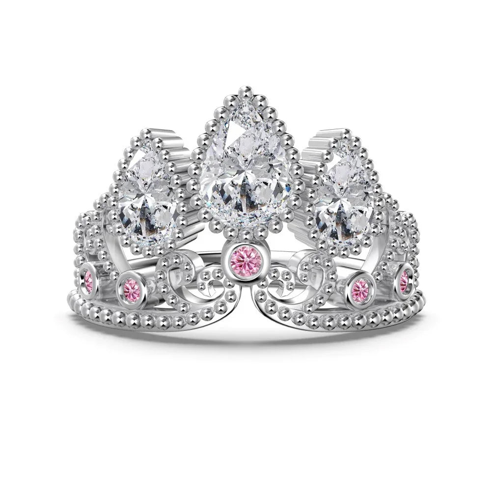 Diamond Rapunzel Crown Ring - camillaboutiqueshop