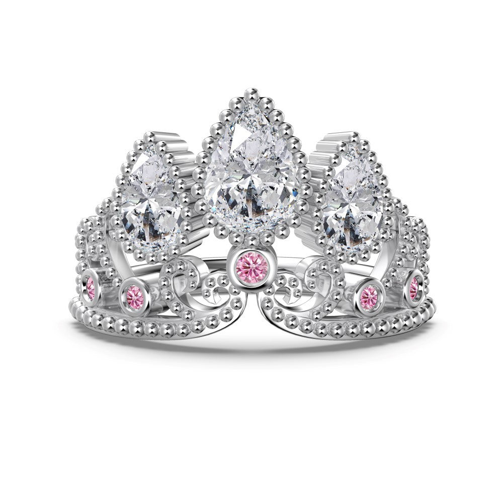 Diamond Rapunzel Crown Ring - Camillaboutiqueshop