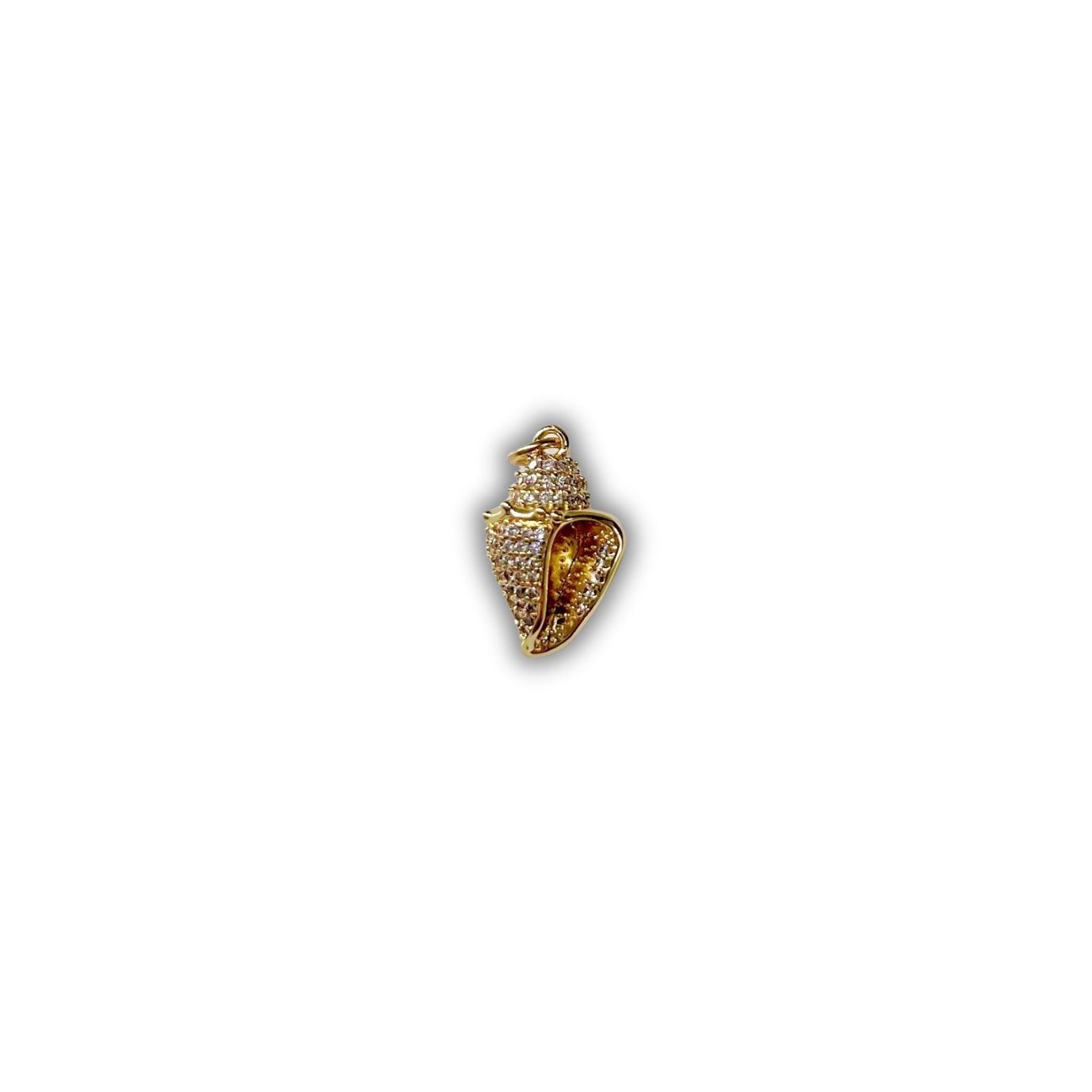 Diamond Spiral Shell Charm - Camillaboutiqueshop