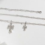 Double Cross Necklace - camillaboutiqueshop