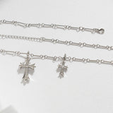 Double Cross Necklace - camillaboutiqueshop