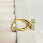 RADIANT CUT 'JASMINE' RING -GOLD - camillaboutiqueshop