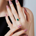 Emerald Adjustable Chain Rings - Camillaboutiqueshop