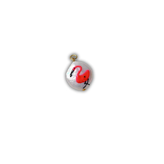 Flamingo Pearl Charm - Camillaboutiqueshop