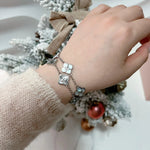 Fluted Clover Custom Name Bracelet - camillaboutiqueshop