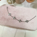 Fluted Clover Custom Name Bracelet - camillaboutiqueshop