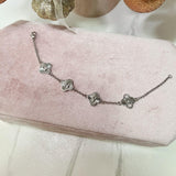 Fluted Clover Custom Name Bracelet - camillaboutiqueshop