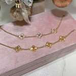 Fluted Clover Custom Name Bracelet - camillaboutiqueshop