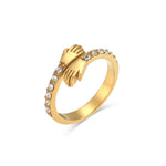 Gold Hug Ring - camillaboutiqueshop