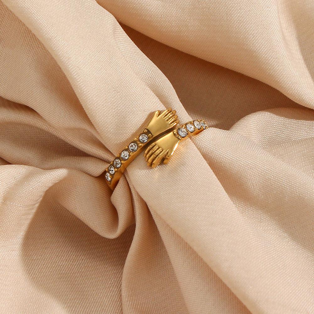 Gold Hug Ring - Camillaboutiqueshop