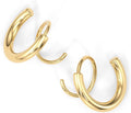 Gold Spiral Hoop Earrings - Camillaboutiqueshop