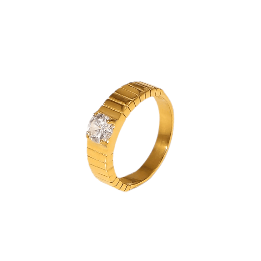 Gold Stripe Ring - Camillaboutiqueshop