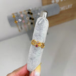 Gold Triple solitaire stacking birthstone ring - camillaboutiqueshop